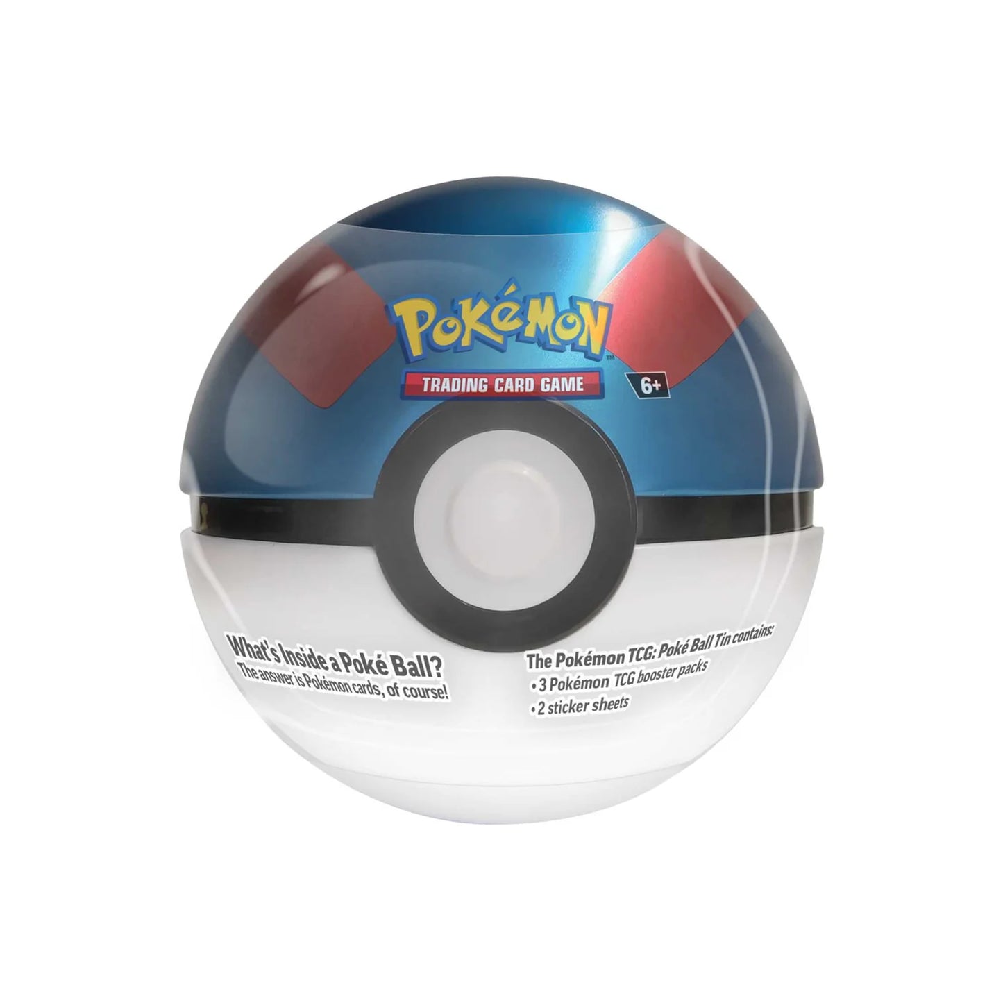Pokémon TCG: Poké Ball Tin – 3 Booster Packs & Stickers